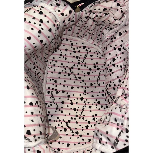 Luv Betsey Panda Bear Backpack Quilted Rainbow Stripes by Betsy Johnson - Picture 5 of 16